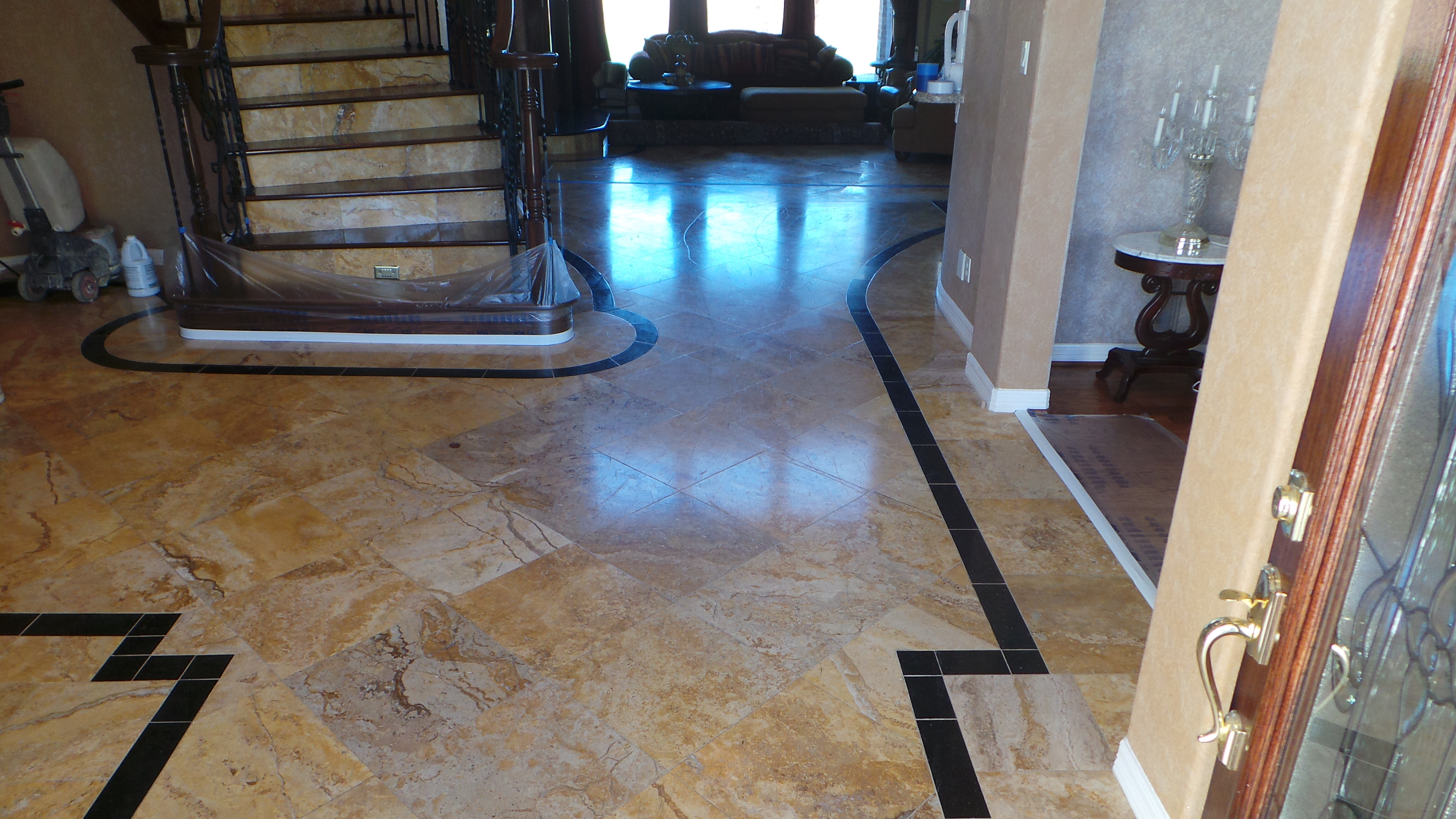 Removing an Acrylic Wax from Travertine